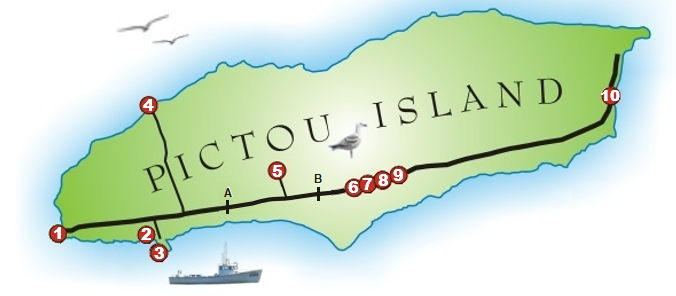 Pictou Island Map